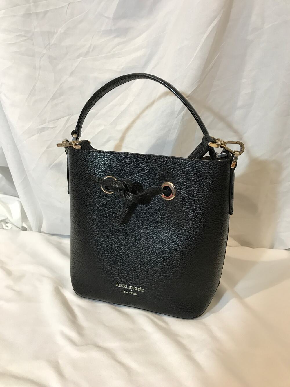 Coach Black Pebbled Leather Medium Size Backpack EUC